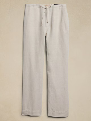 Onda Linen-Cotton Pull-On Pant | Banana Republic (US)