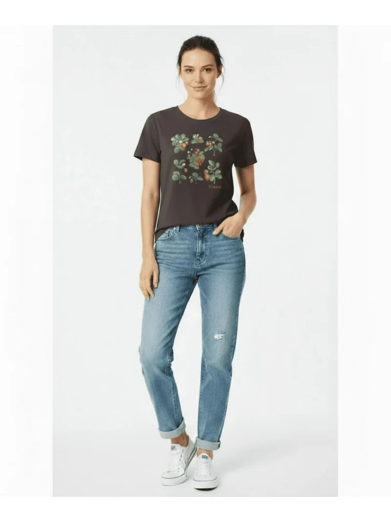 Time and Tru, Ladies' Graphic T-Shirt, Sweet Fruits, Sizes XS-3XL | Walmart (US)
