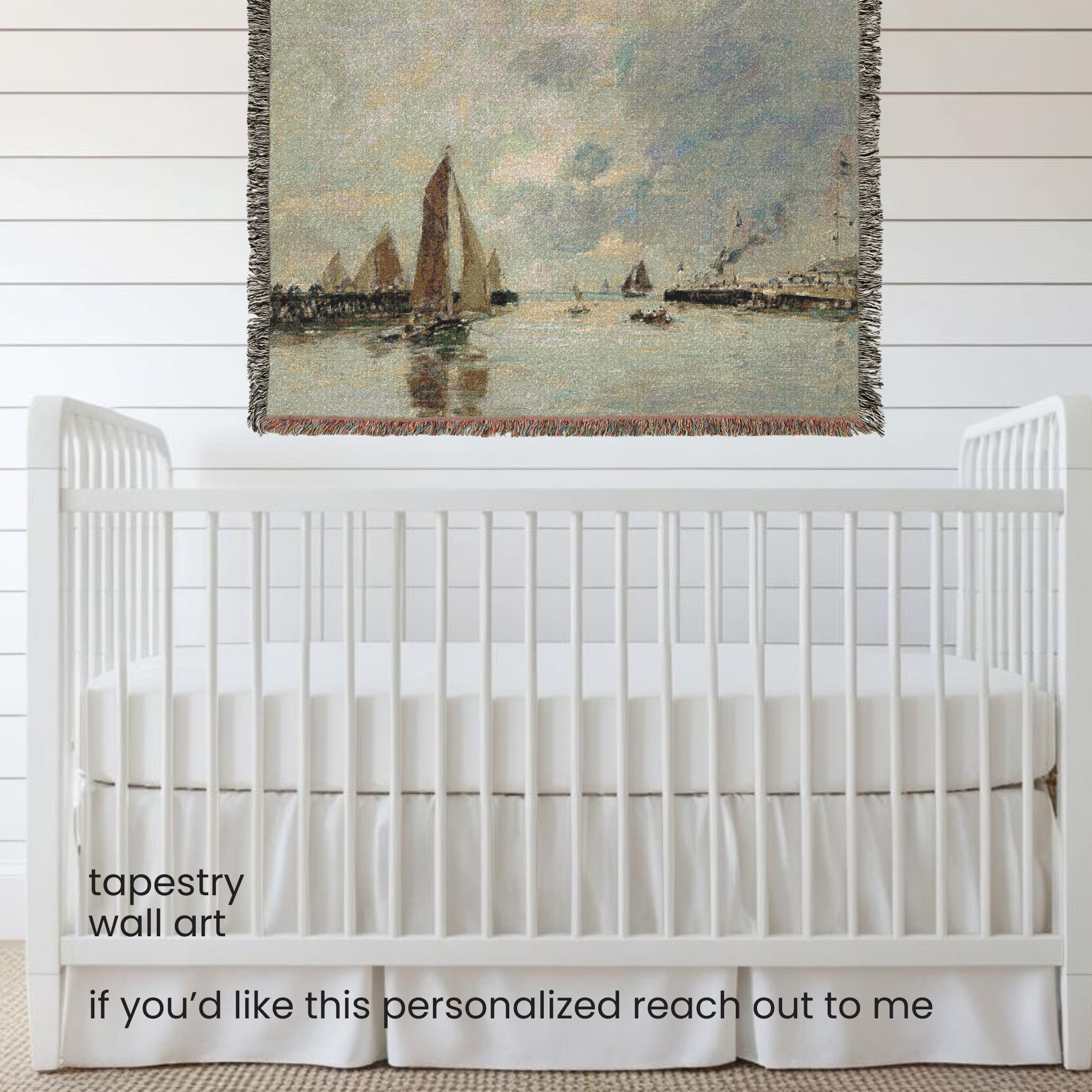 A sailboat vintage tapestry for your neutral nursery decor or just as a throw in the room  

 #LTKbaby #LTKmaternity #LTKgiftguide