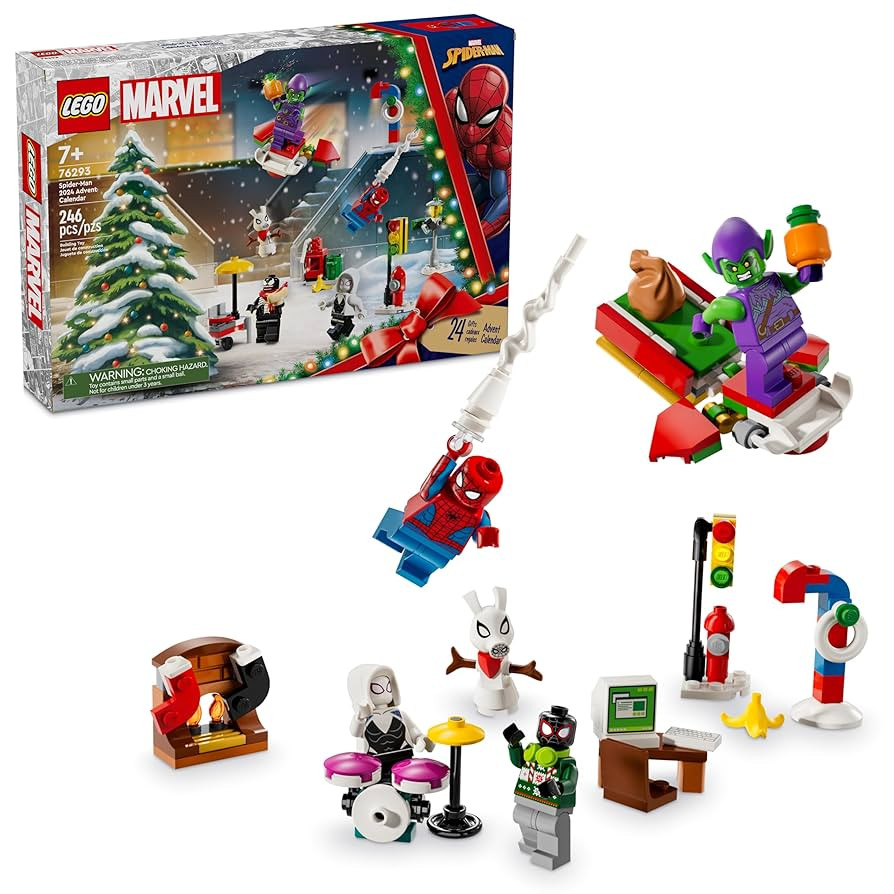 LEGO Marvel Spider-Man Advent Calendar 2024 for Kids - Christmas Advent Calendar with Mini Builds... | Amazon (US)