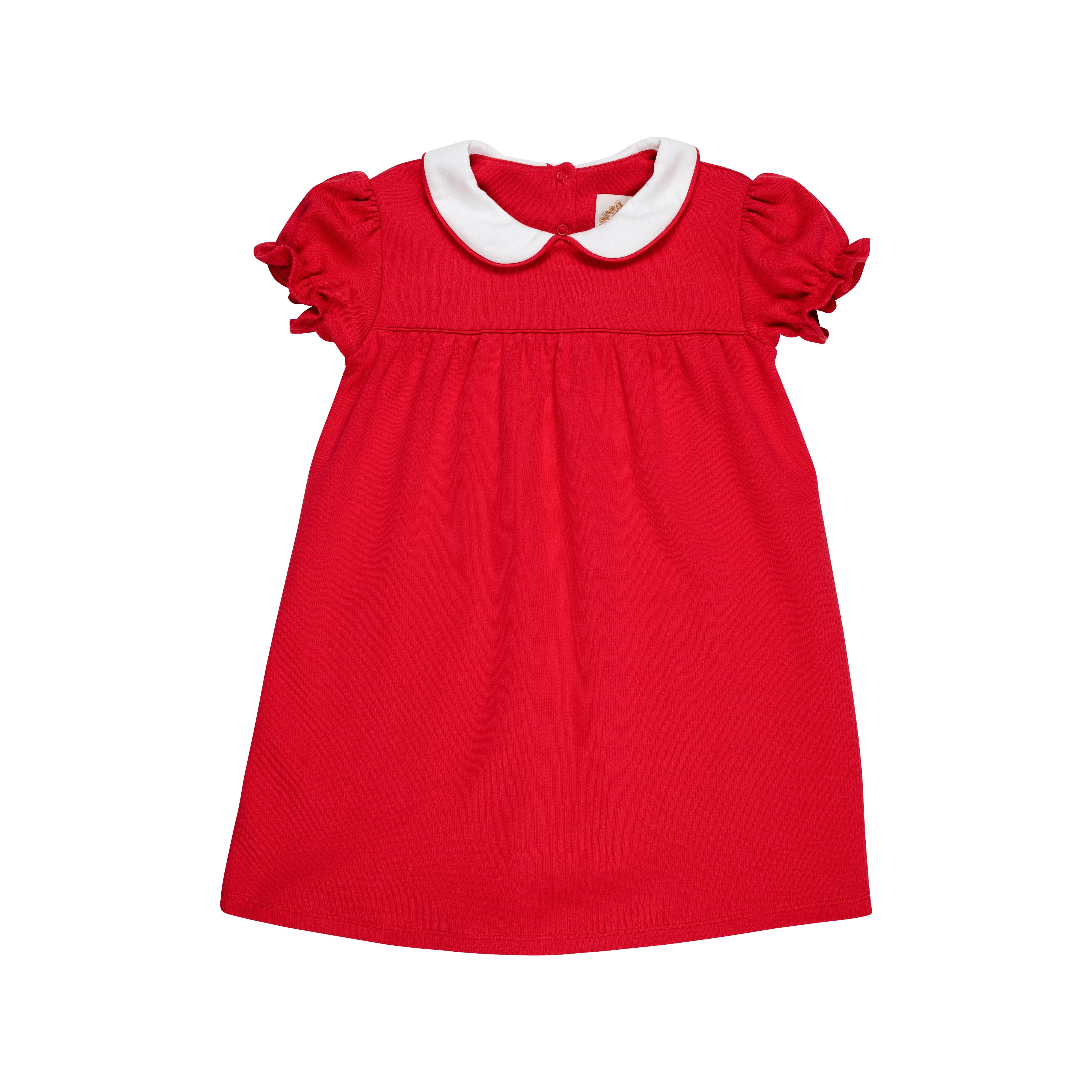 Holly Day Dress - Richmond Red with Worth Avenue White | The Beaufort Bonnet Company