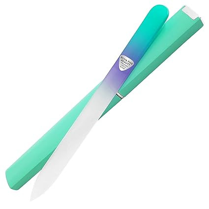 Glass Nail File with Case, Czech Glass Fingernail Files, Manicure Nail File for Natural Nails, Ex... | Amazon (US)