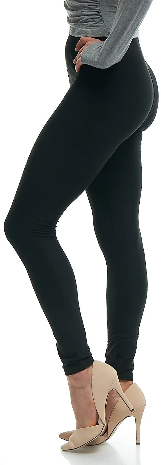 Lush Moda Black Buttery Soft Leggings - Variety of Colors - Black, One Size | Walmart (US)