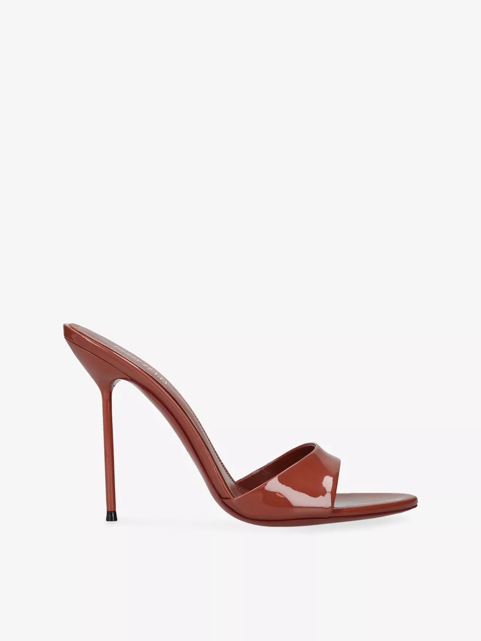 Lidia 105 Patent-Leather Mules | Selfridges