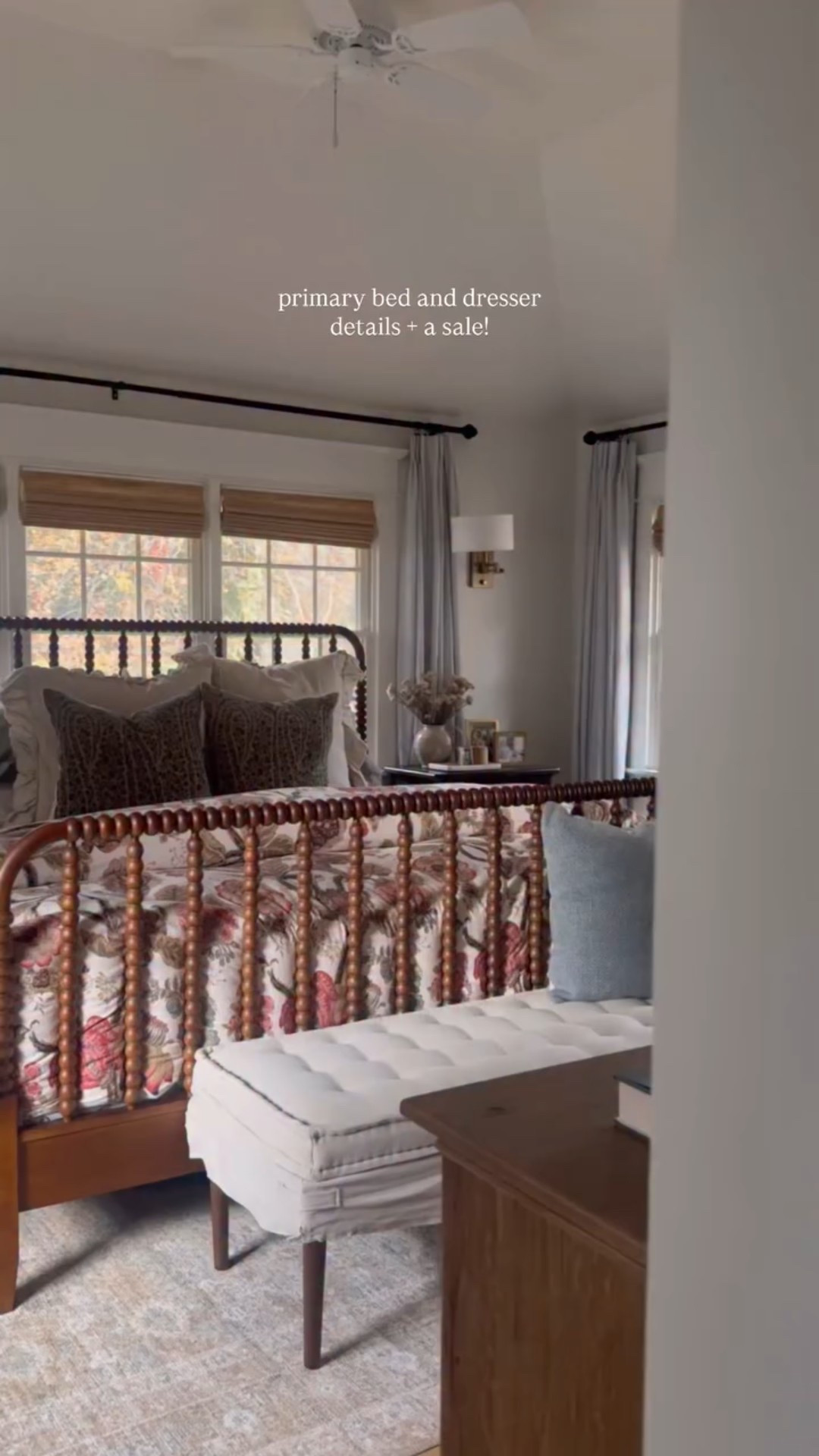 The primary refresh came to life thanks to my friends at @kathykuohome ✨ I wanted to bring rich tones and textures into the space and knew the bed and dresser would be the key pieces! It was SO easy to find the perfect fit for both. Their selection covers quality, styled pieces with excellent stock. You can shop them during their Black Friday Sale, where they are offering up to 40% off plus free shipping. Now, through 12/3! 

Comment SHOP below to receive a DM with the link to this post on my LTK ⬇ https://liketk.it/5A5OD #ltkholiday #ltkhome #ltkcyberweek 

#traditionalhome #classichomedecor #bedroomdesign #bedroomstyling #bedroominspiration #potterybarn #potterybarnstyle #homedesign #traditionalhome #cozybedroom #cottagestyle