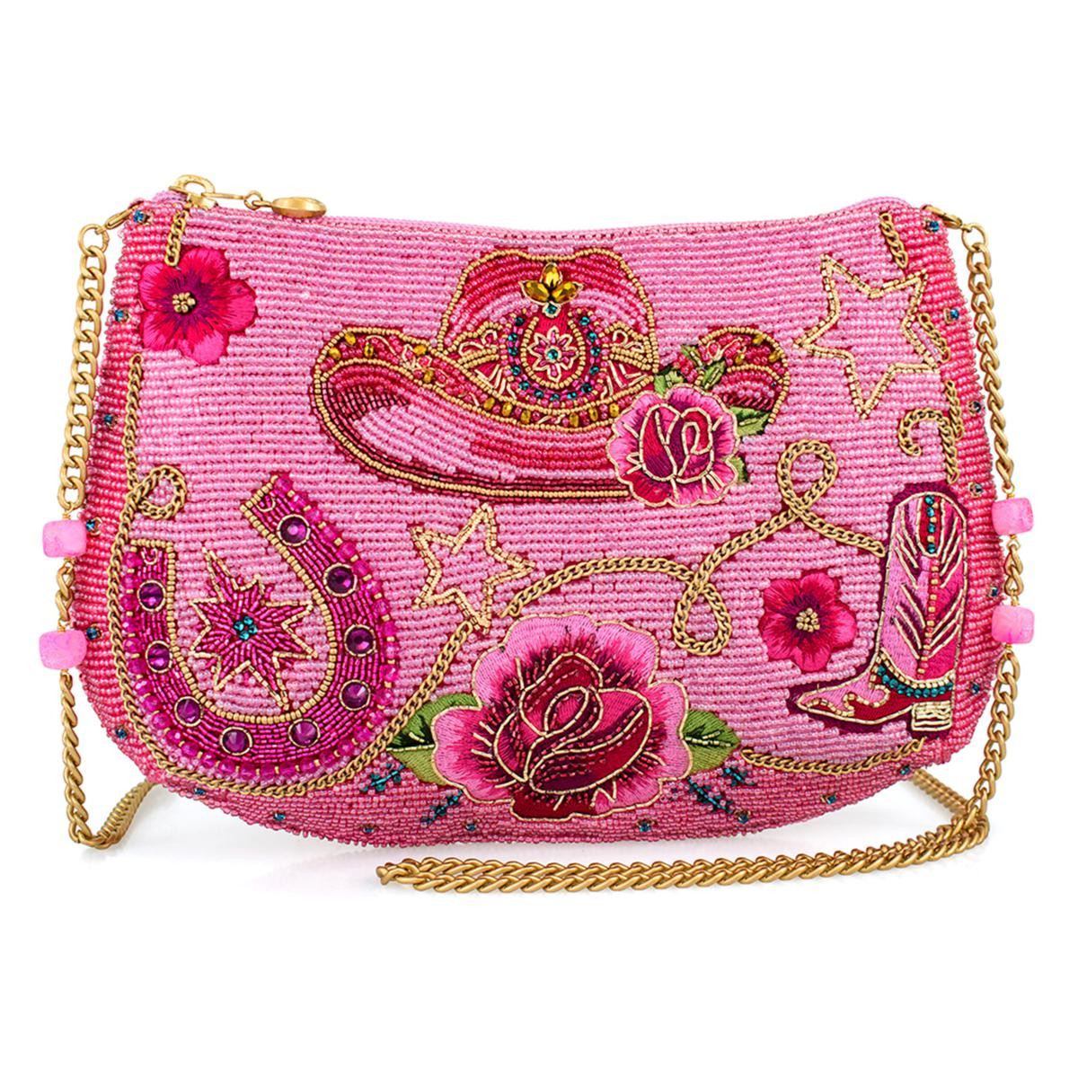 Mary Frances Rodeo Drive Hand-Beaded Crossbody Handbag | HSN