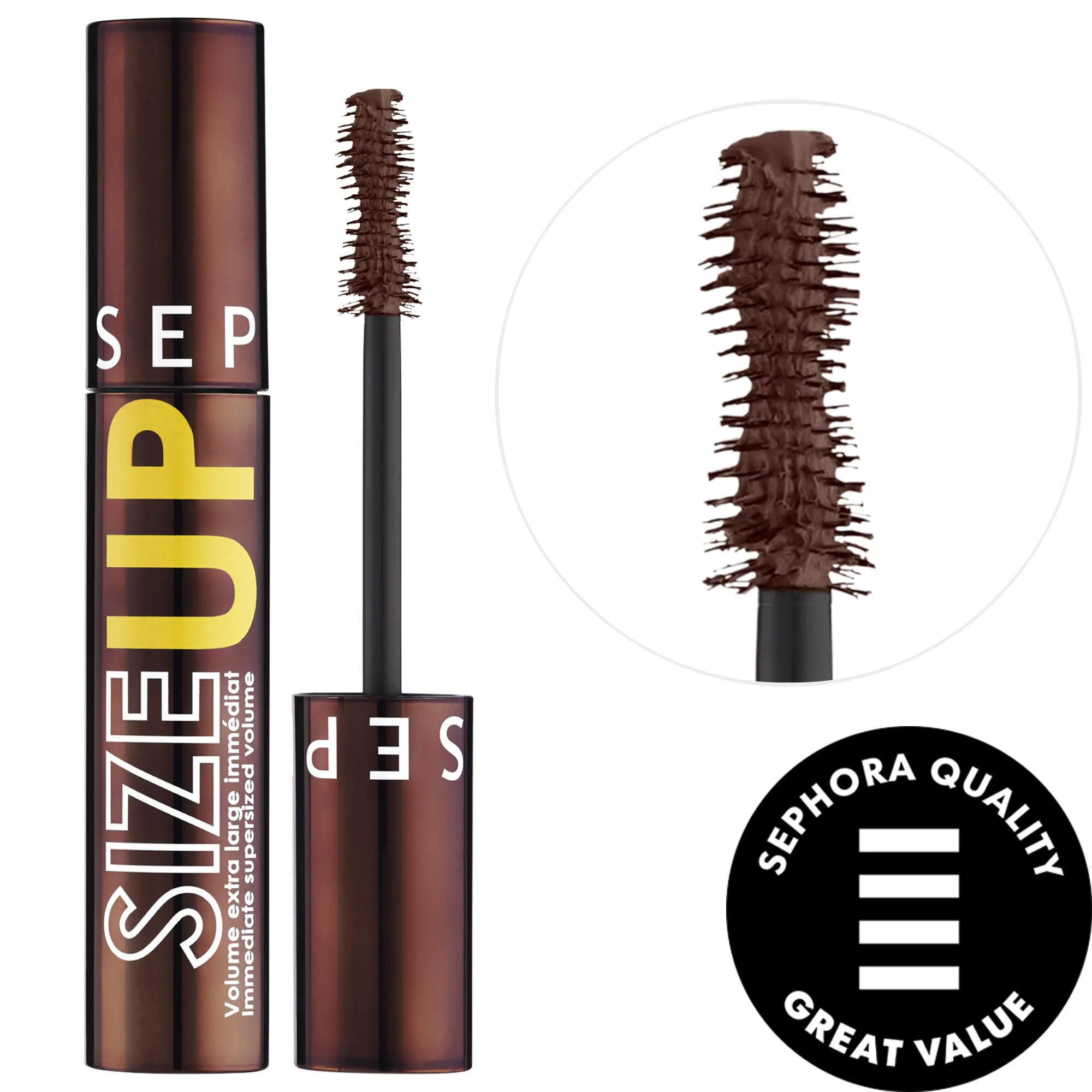 SEPHORA COLLECTION Size Up Volumizing Mascara Brown 0.47 oz / 14 g | Sephora (US)