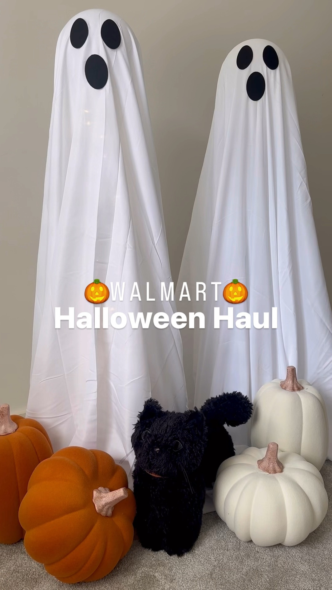 How fun are these light up ghosts-I’m
planning on putting them by our front door. And the cute black cat is going to be used as a pillow! The pumpkins come in a set of 2 and are so cute!! 

#LTKSeasonal #LTKHome #LTKVideo