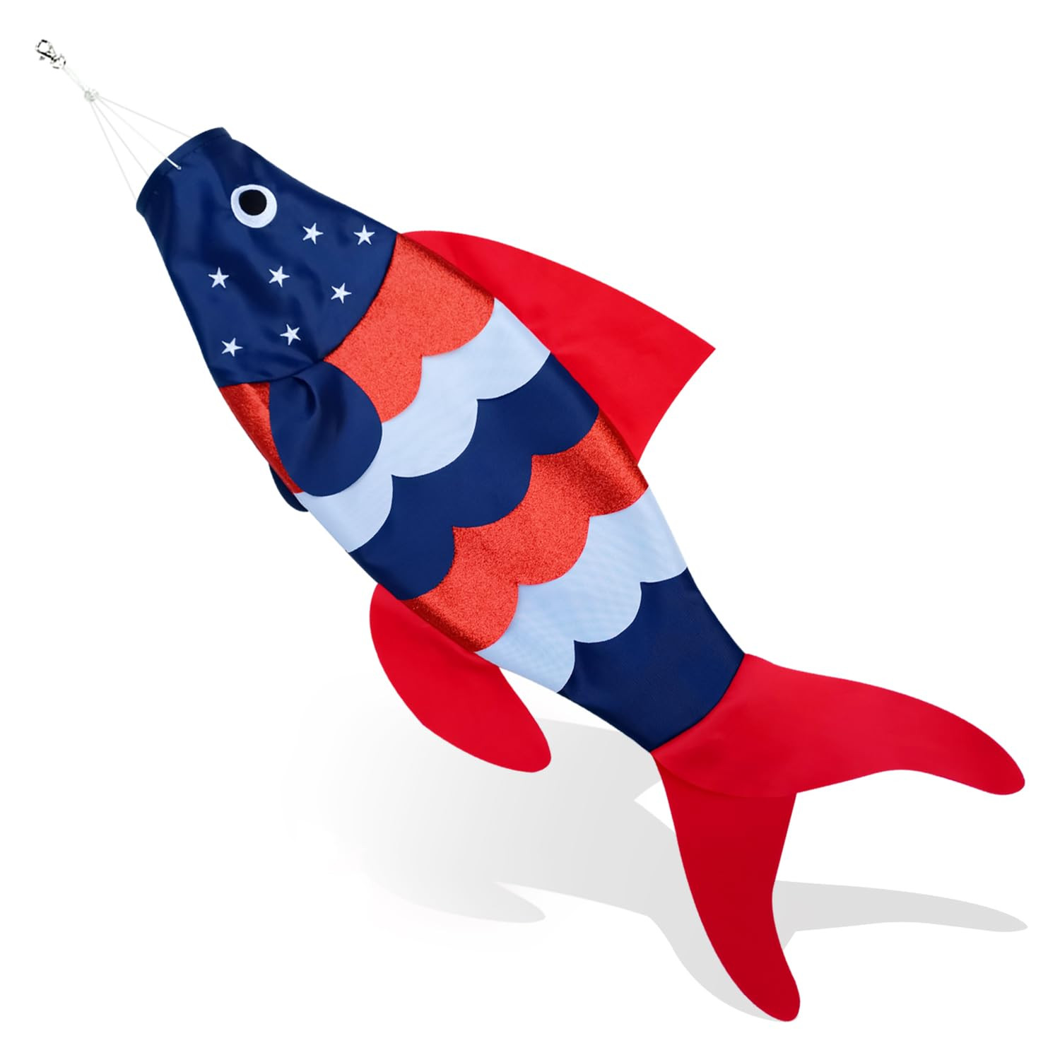Patriotic USA American Fish Wind Sock | Boat Decorations for 4th of July | Boat, Dock, Deck, Patio, Lake & Garden | Amazon (US)