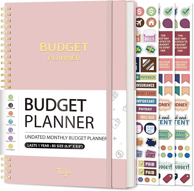 Budget Planner - Monthly Budget Book with Expense Tracker Notebook, Undated Bill Organizer & Fina... | Amazon (US)