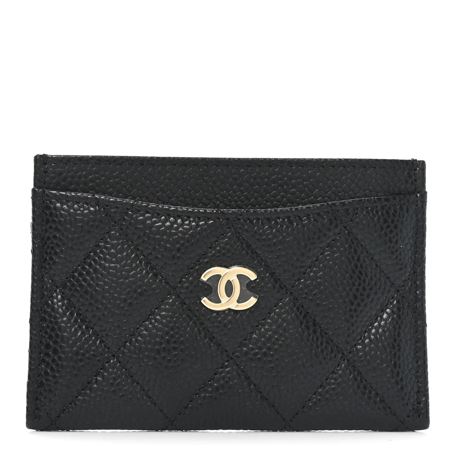 Chanel Caviar Quilted Card Holder Black 1743961 | FASHIONPHILE (US)