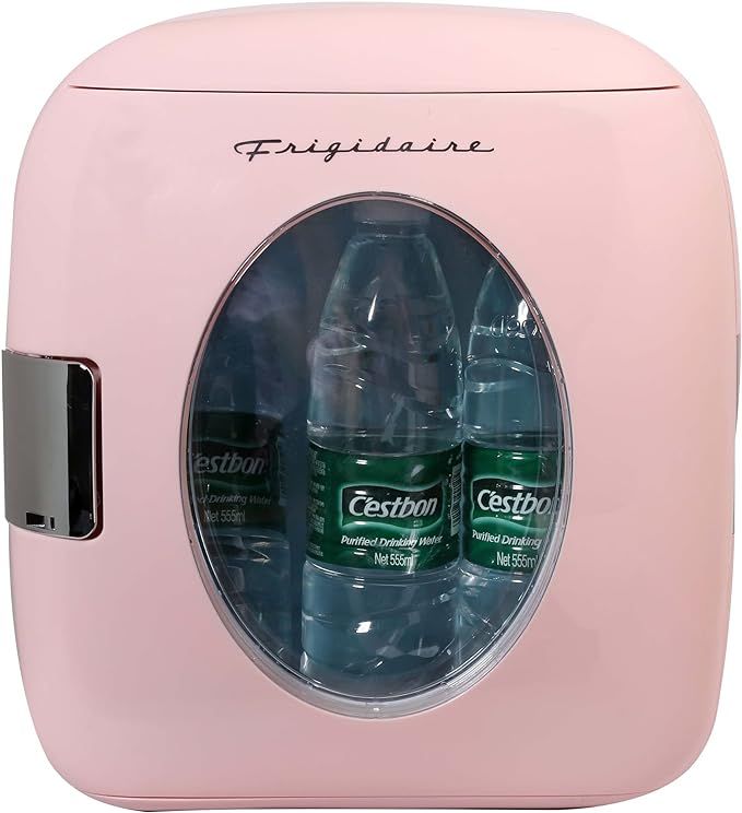 FRIGIDAIRE EFMIS462-PINK 12 Can Retro Mini Portable Personal Fridge/Cooler for Home, Office or Do... | Amazon (US)