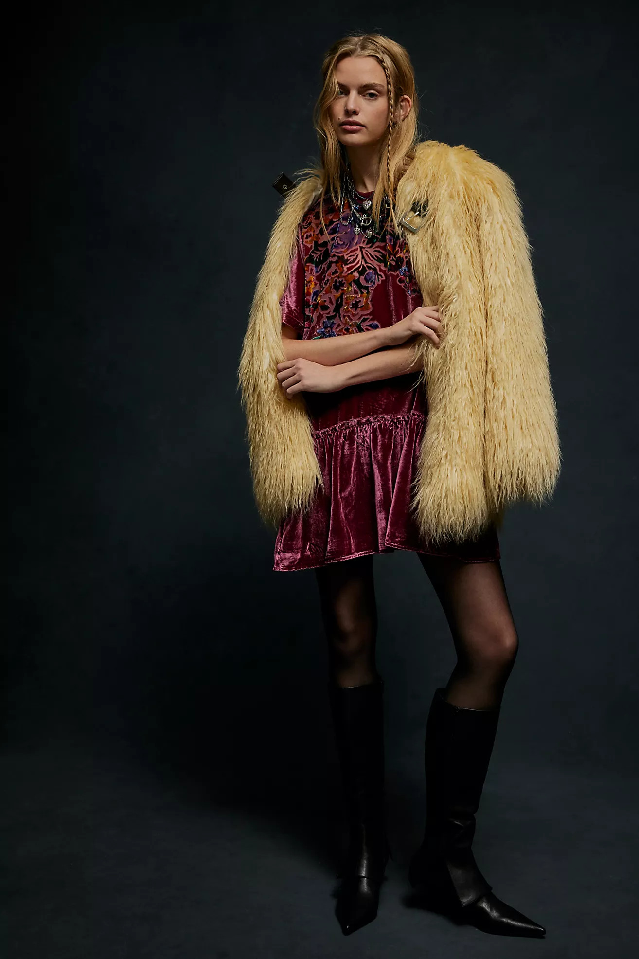 Sweet Echoes Velvet Mini Dress | Free People (Global - UK&FR Excluded)