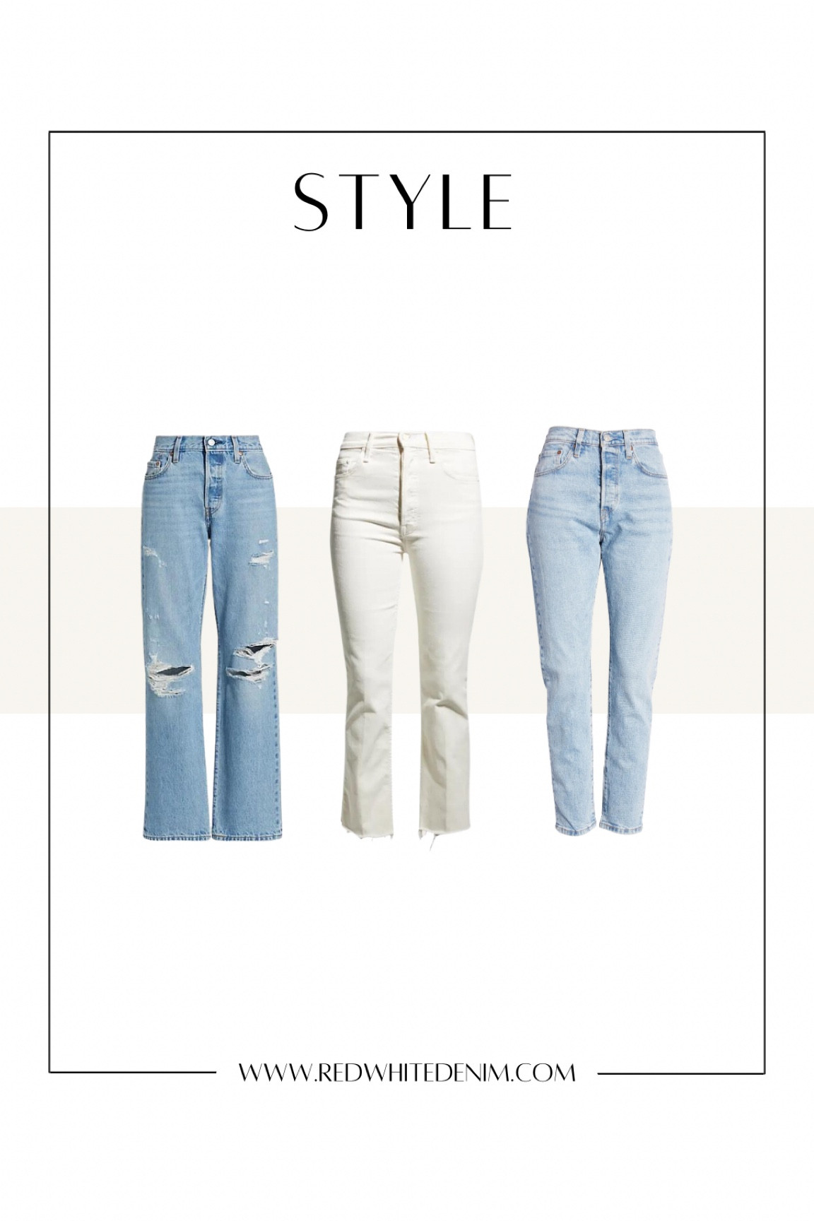 Capsule Wardrobe Fall Denim

I’m wearing my TTS 27 in all pairs.