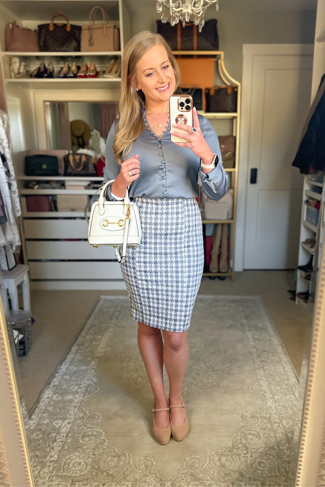 I recently went on a serious mission to find some comfortable and fashionable work pumps.  These suede Mary-Jane pumps were one of the winners! I ordered the 7 wide and they are amazing! This skirt is stretchy and very comfortable! 


Gucci Bag, Naturalizer Talissa Suede Mary Jane Pumps, women shoes, shoes for women, skirt outfit, plaid pencil skirt, Easter outfit, Sunday best outfit, pencil skirt outfits, workwear fashion, workwear outfit, workwear style, workwear inspo 

#LTKshoecrush #LTKworkwear #LTKitbag