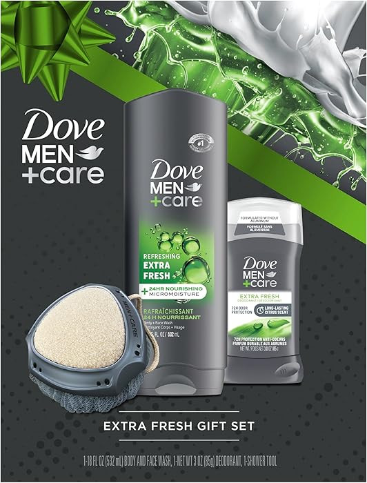 Dove Men+ Care Gift Set – Dove Face + Body Wash, Dove Antiperspirant, Refreshing Extra Fresh Sc... | Amazon (US)