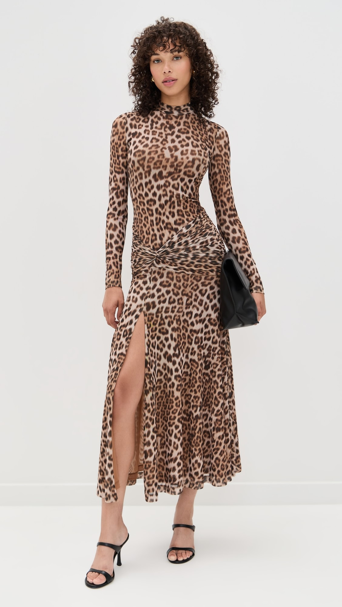 Lea Printed Mesh Midi Dress | Shopbop