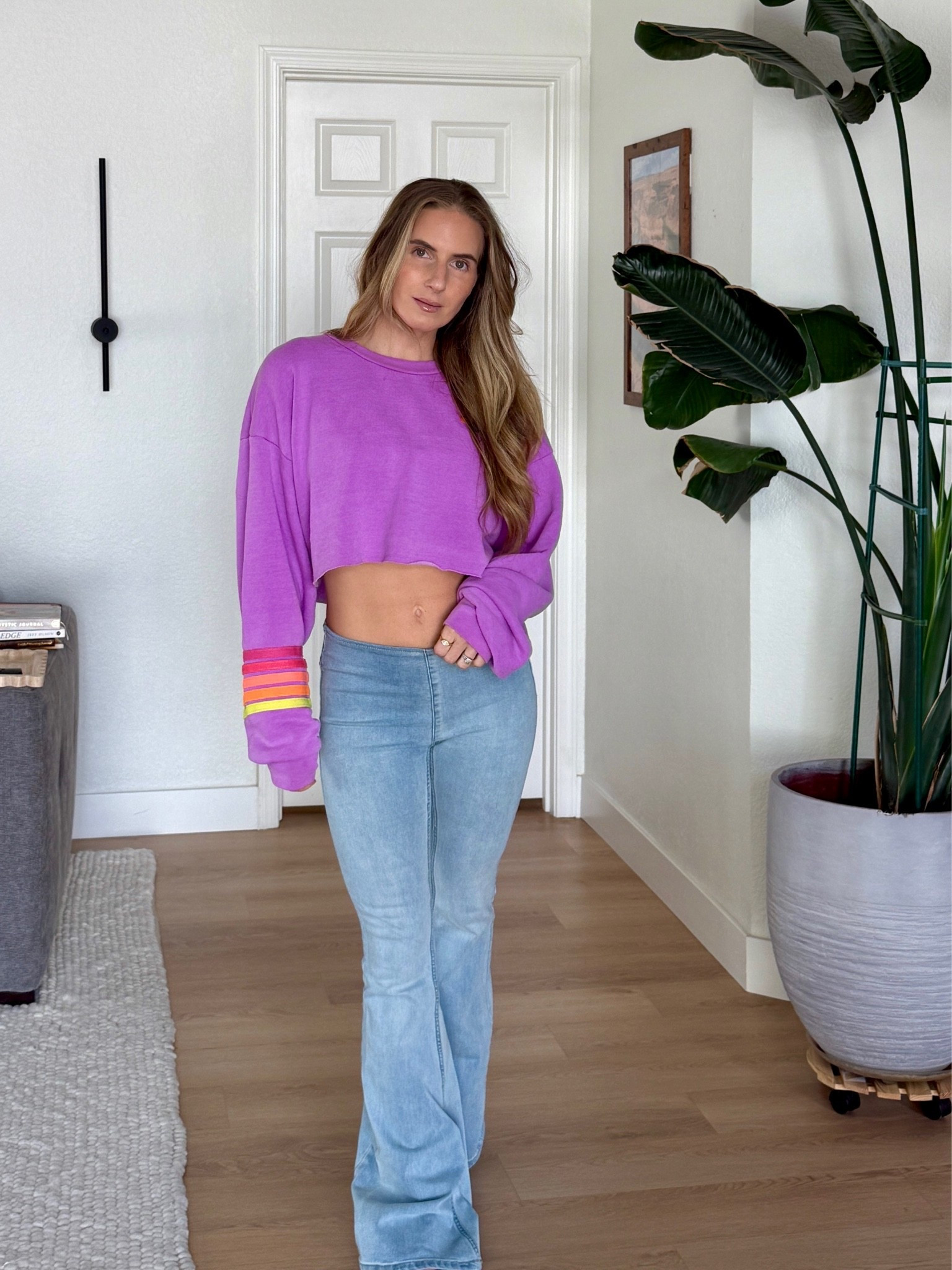I always get compliments when I wear this sweatshirt! I need more!! @Aviator Nation and these pull on jeans are so flattering

#LTKdayinmylife #LTKgrwm #LTKootd