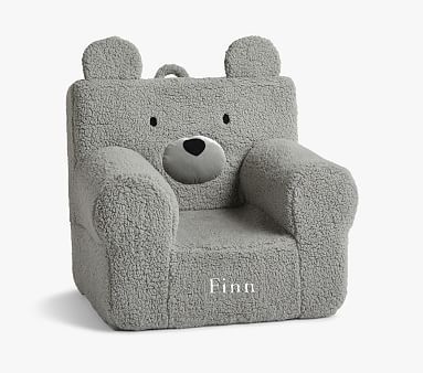 Kids Anywhere Chair®, Gray Sherpa Bear | Pottery Barn Kids