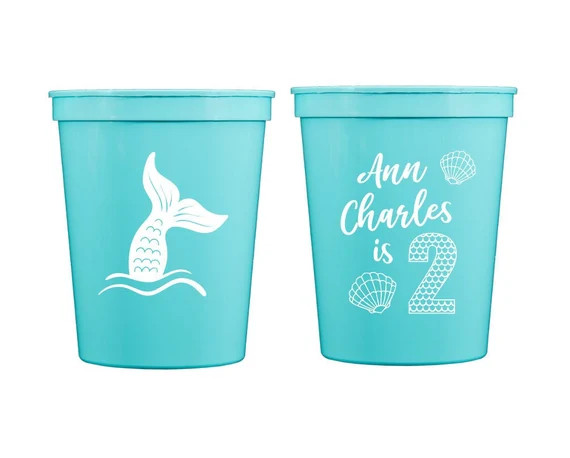 Mermaid cups Mermaid birthday favor Mermaid birthday party | Etsy | Etsy (US)