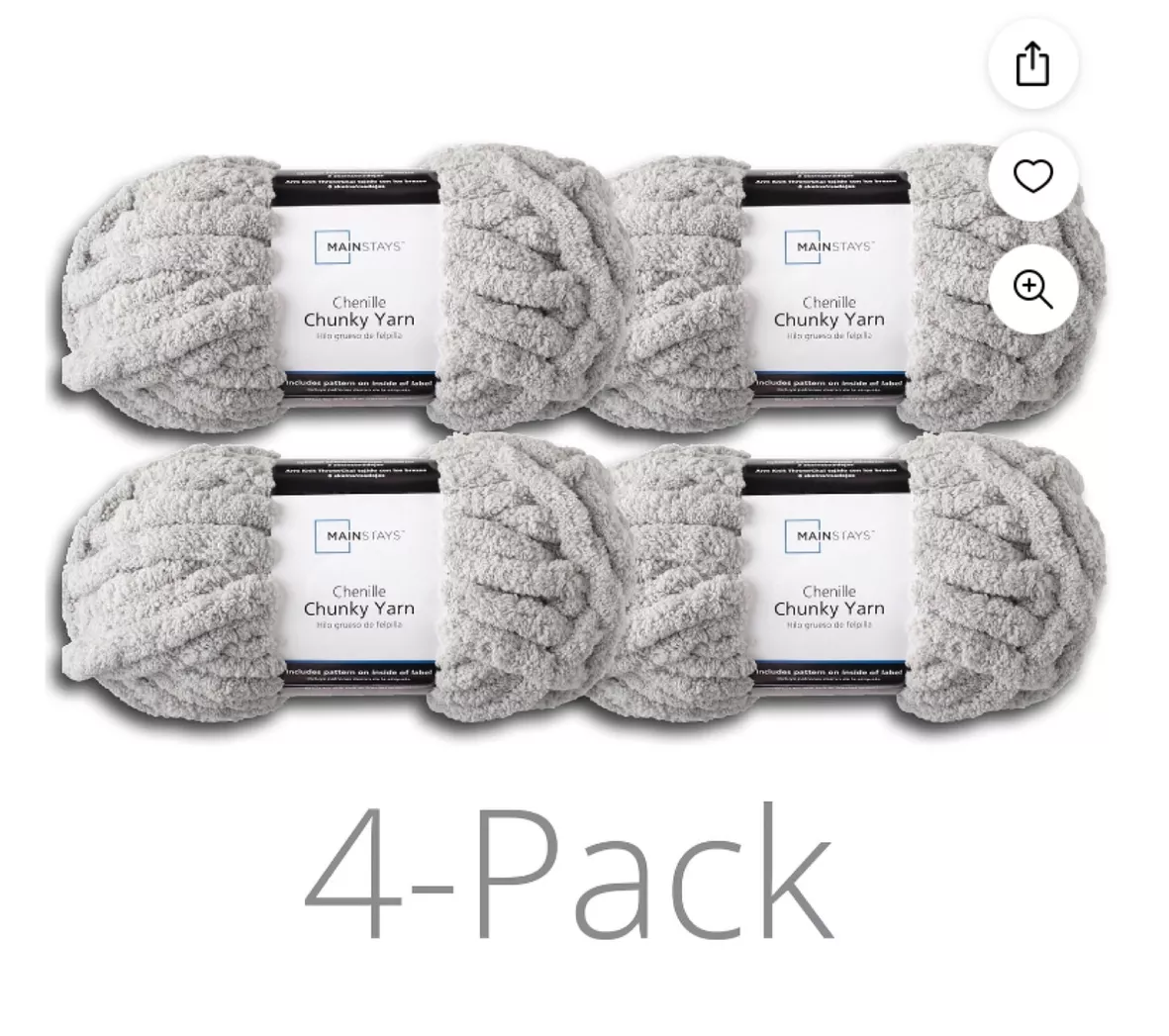 Mainstays Chunky Chenille Yarn, … curated on LTK