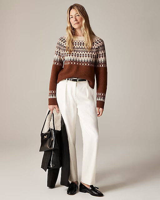 Cashmere diamond Fair Isle sweater | J. Crew US