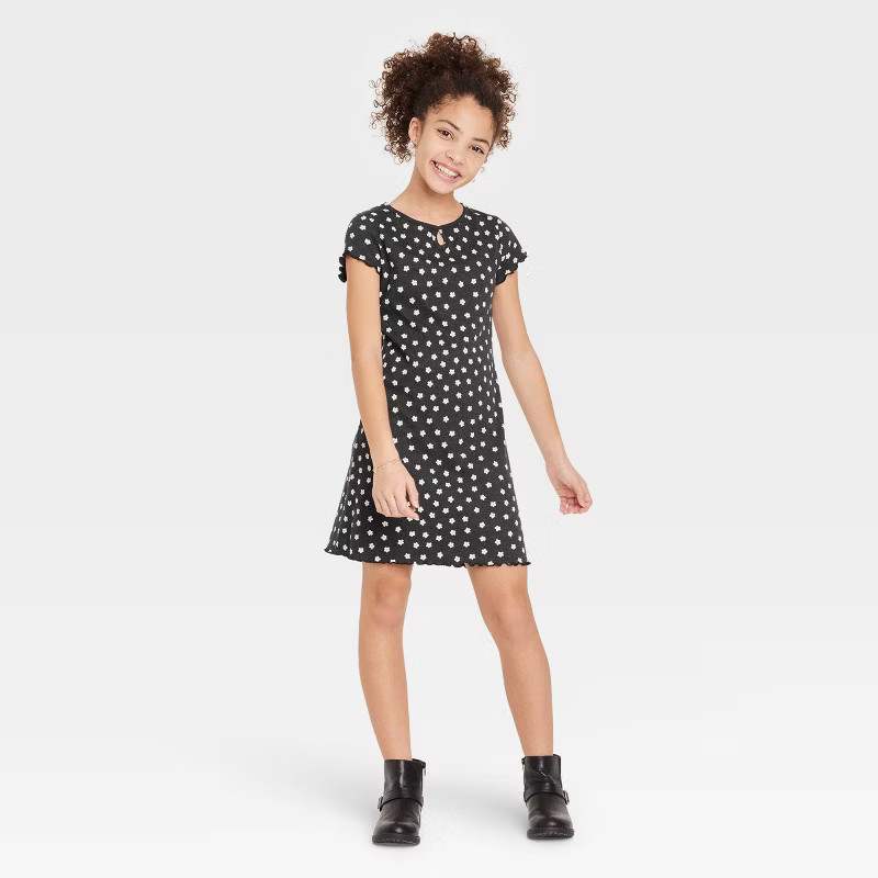 Girls' Keyhole Knit Dress - art class™ | Target