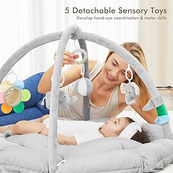 5-IN-1 ACTIVITY GYM: ANGELBLISS baby gym activity center with 5 modes to play: baby gym mat, loun... | Amazon (US)