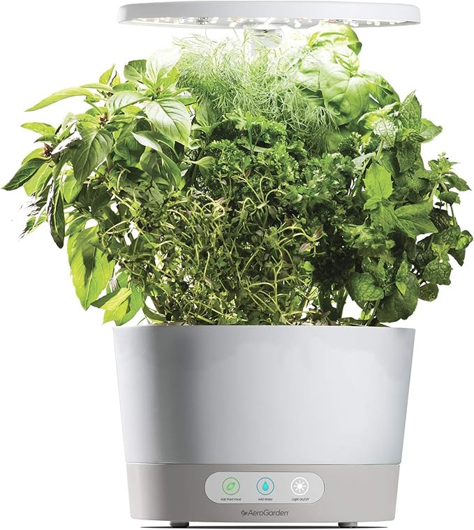 AeroGarden Harvest 360 - Indoor Garden with LED Grow Light, Round, Compact Design, White | Amazon (US)