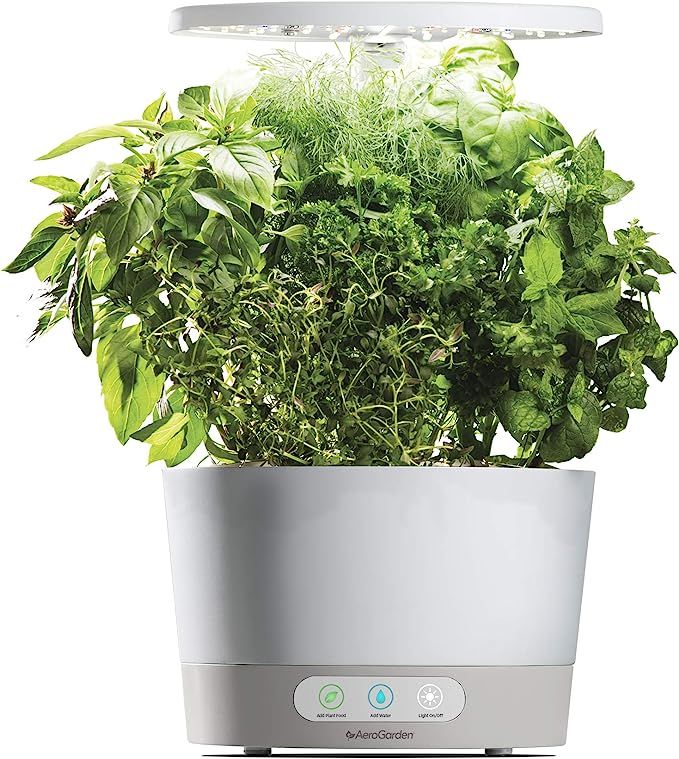 AeroGarden Harvest 360 - Indoor Garden with LED Grow Light, Round, Compact Design, White | Amazon (US)