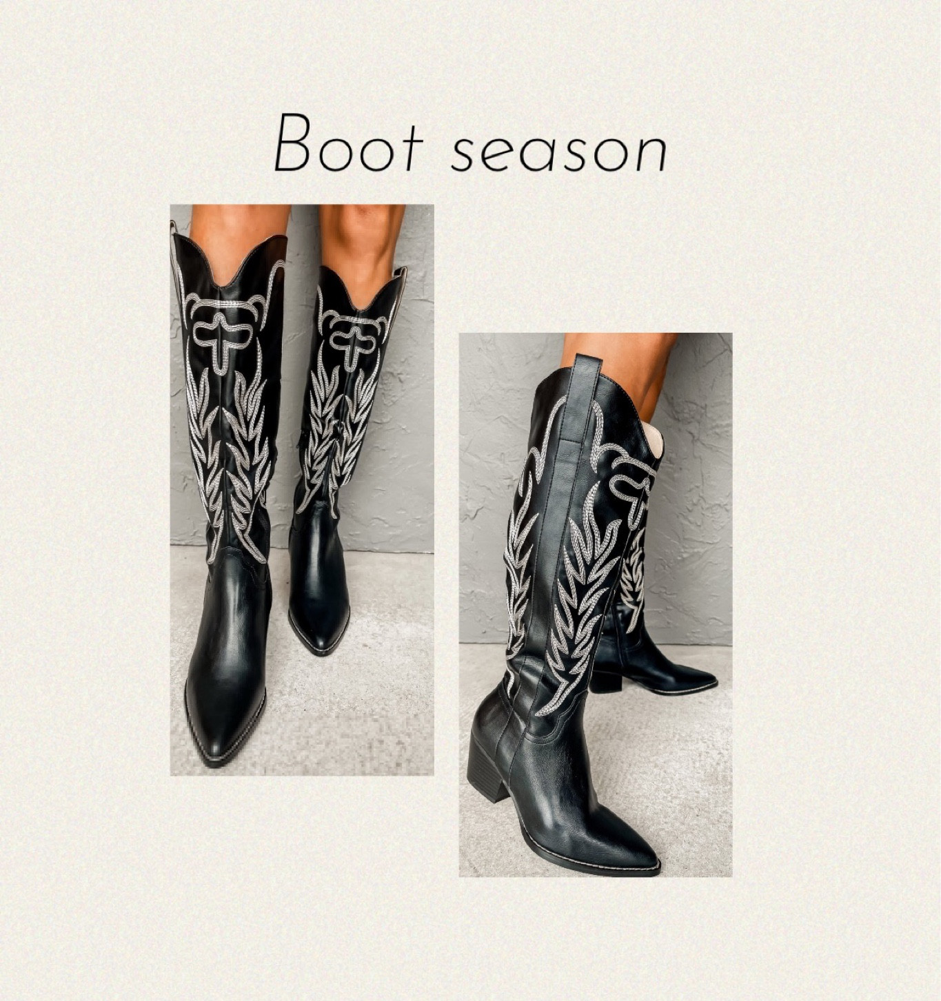 Boots, western boots, black boots 

#LTKshoecrush
