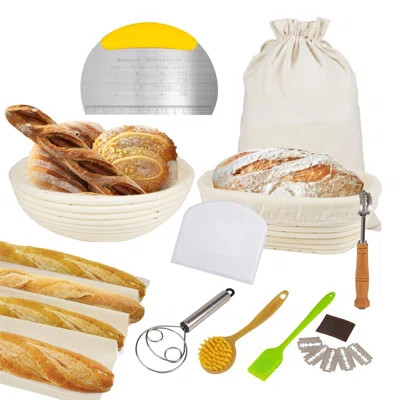 Sourdough Bread Baking Supplies,Sourdough Bread Proofing Basket Set Of 2,9 Inch Round &10 Oval,Sourdough Starter Kit,For Making Baking,With Bread Lame | Wayfair Professional