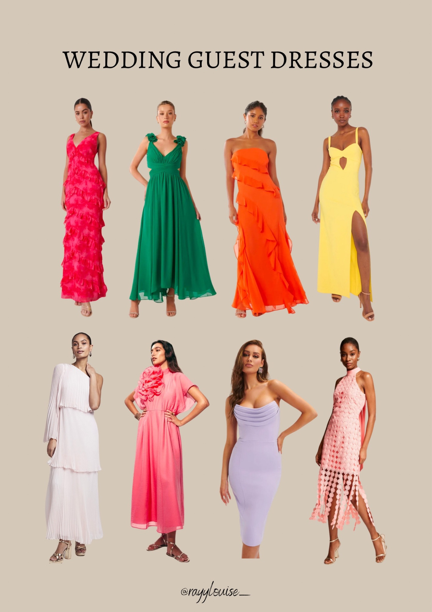 Wedding Guest Dresses- Colour Edit 

Maxi dress, wedding guest, wedding outfit, black tie, colour dress 

#LTKeurope #LTKwedding #LTKstyletip