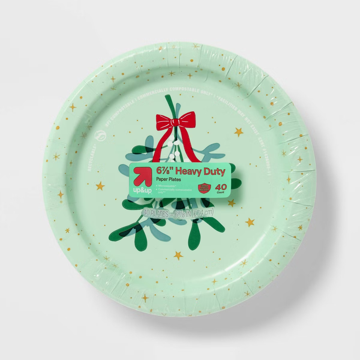 Holiday Disposable Plates - Holly - 7" - 40ct - up&up™ | Target