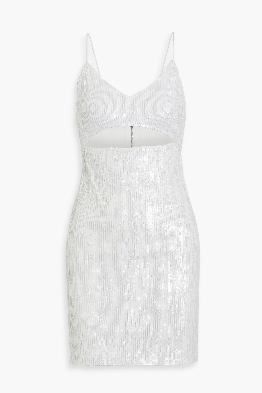 White Valli cutout sequined mesh mini slip dress | ALICE + OLIVIA | THE OUTNET | The Outnet (UK and Europe)