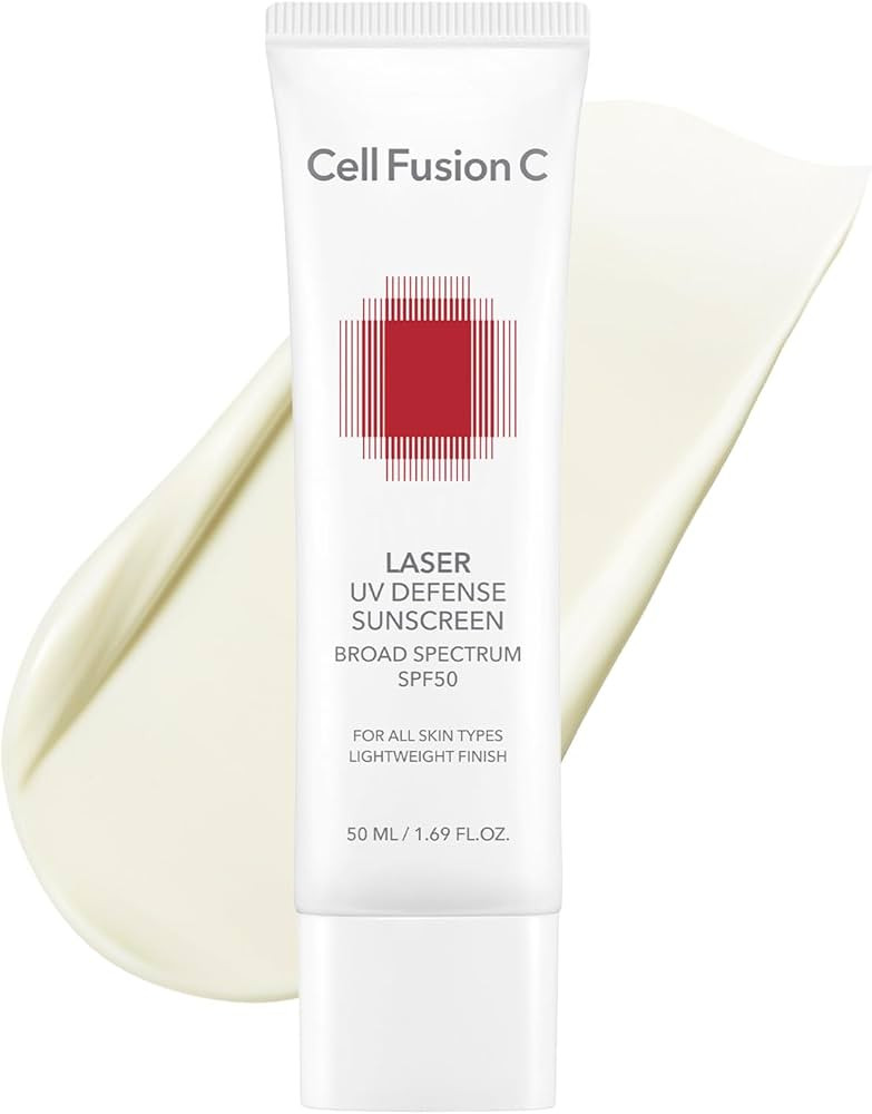 Cell Fusion C Laser UV Defense Sunscreen SPF 50, PDRN Sunscreen, Lightweight & Soft Matt Finish, ... | Amazon (US)