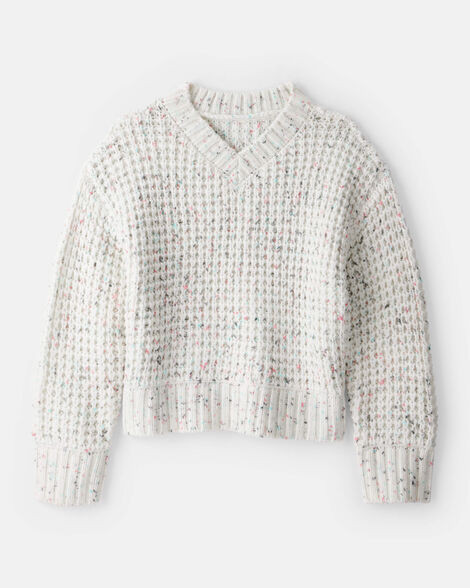 Girls Confetti Sweater - Cream | Carter's Inc