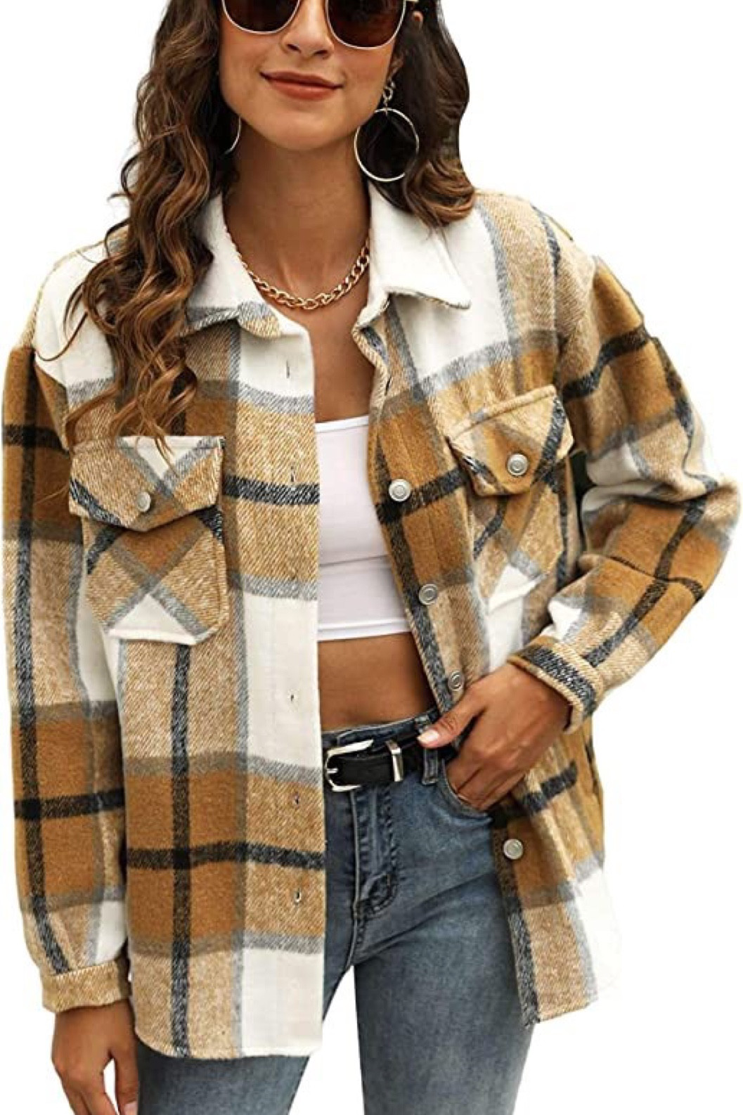 Absolutely one of my favorite Amazon finds!  I wear it all the time.  So cozy.  Oversized and legging friendly!  #shacket #flannel #cozy #leggingfriendly #teacherstyle #teacher

#LTKSeasonal