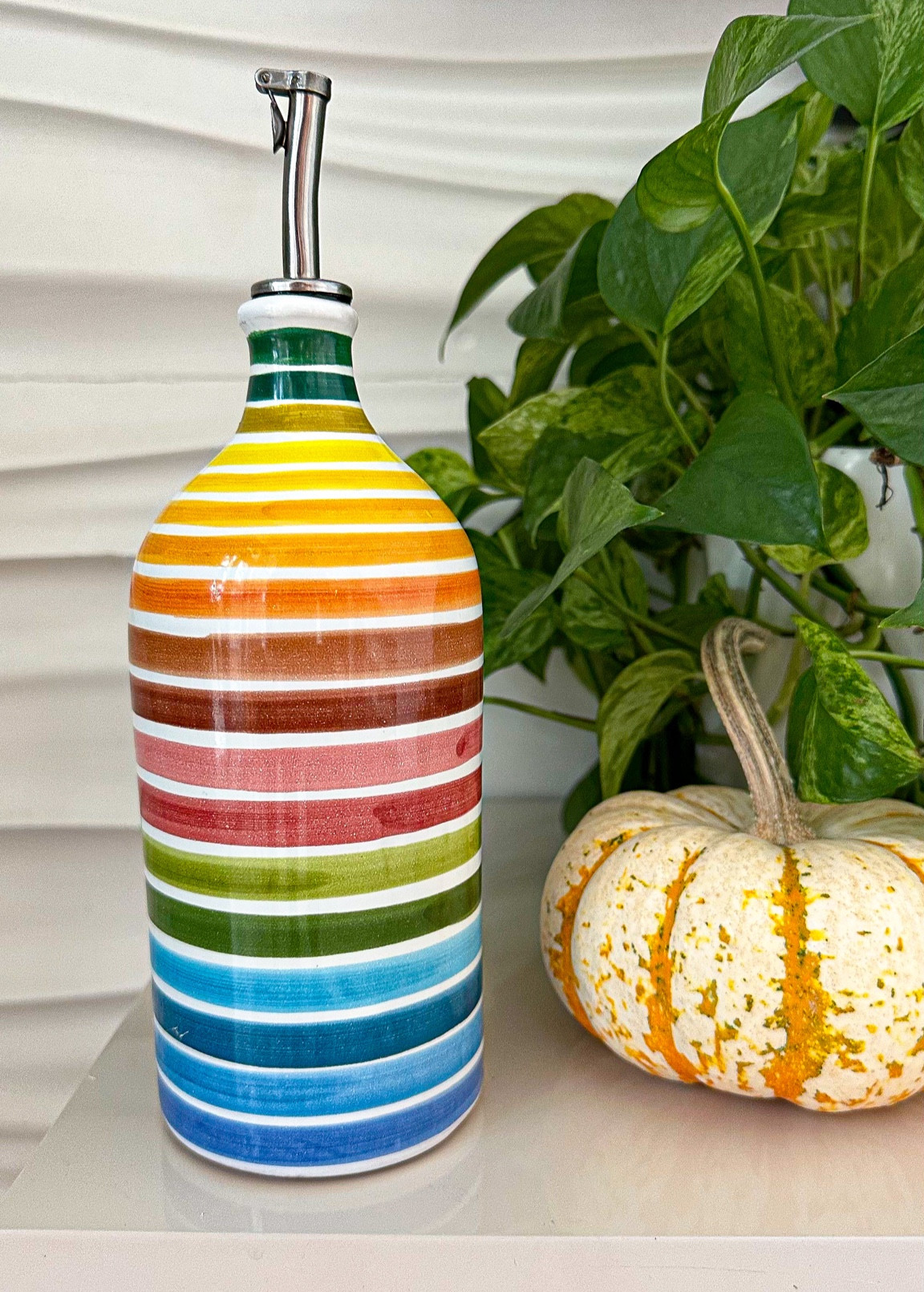 My absolute favorite olive oil container! Everyone always loves it when they come over. Perfect pop of color. 

#LTKhome