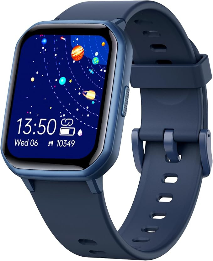 Kids Smart Watch for Boys,IP68 Waterproof Kids Fitness Tracker Watch with 1.5 Inch DIY Face,Heart... | Amazon (UK)