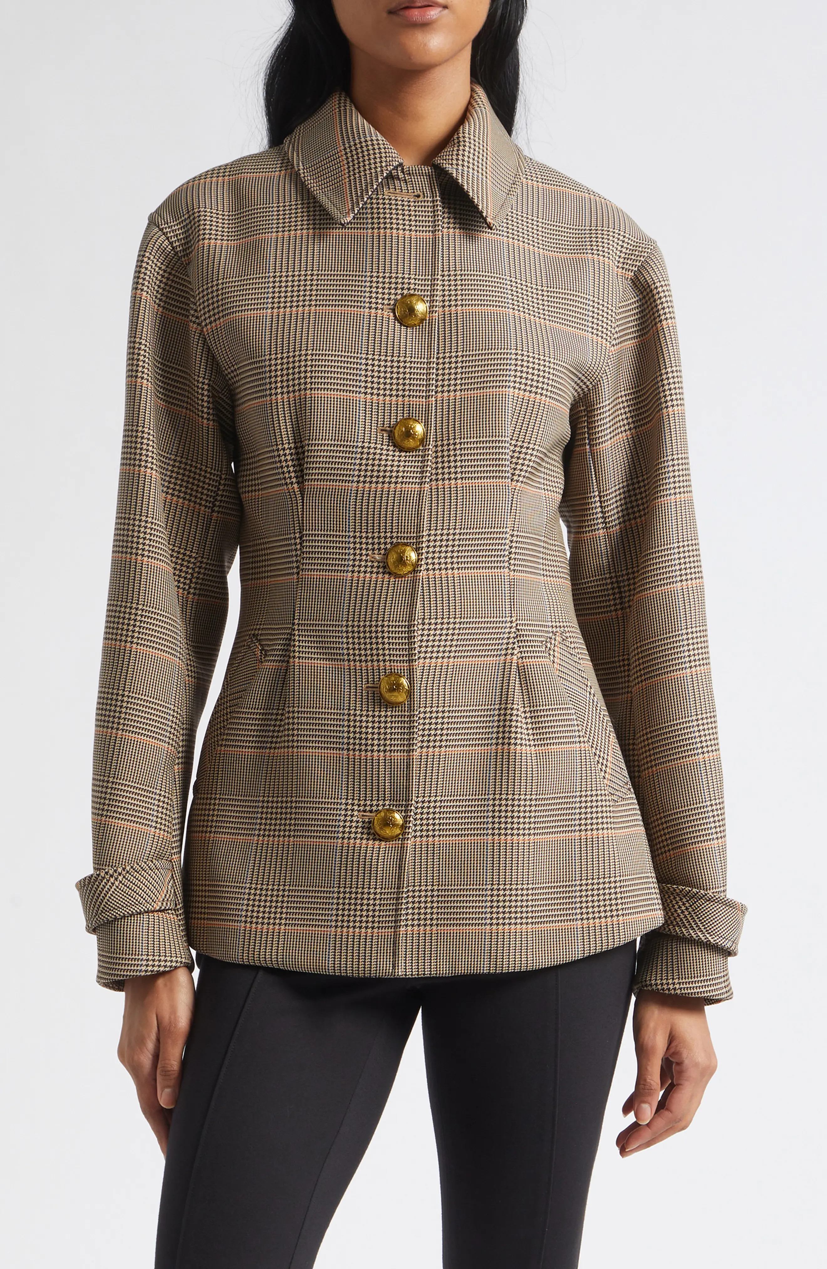 Veronica Beard Severine Jacket in Khaki Multi at Nordstrom, Size X-Small | Nordstrom