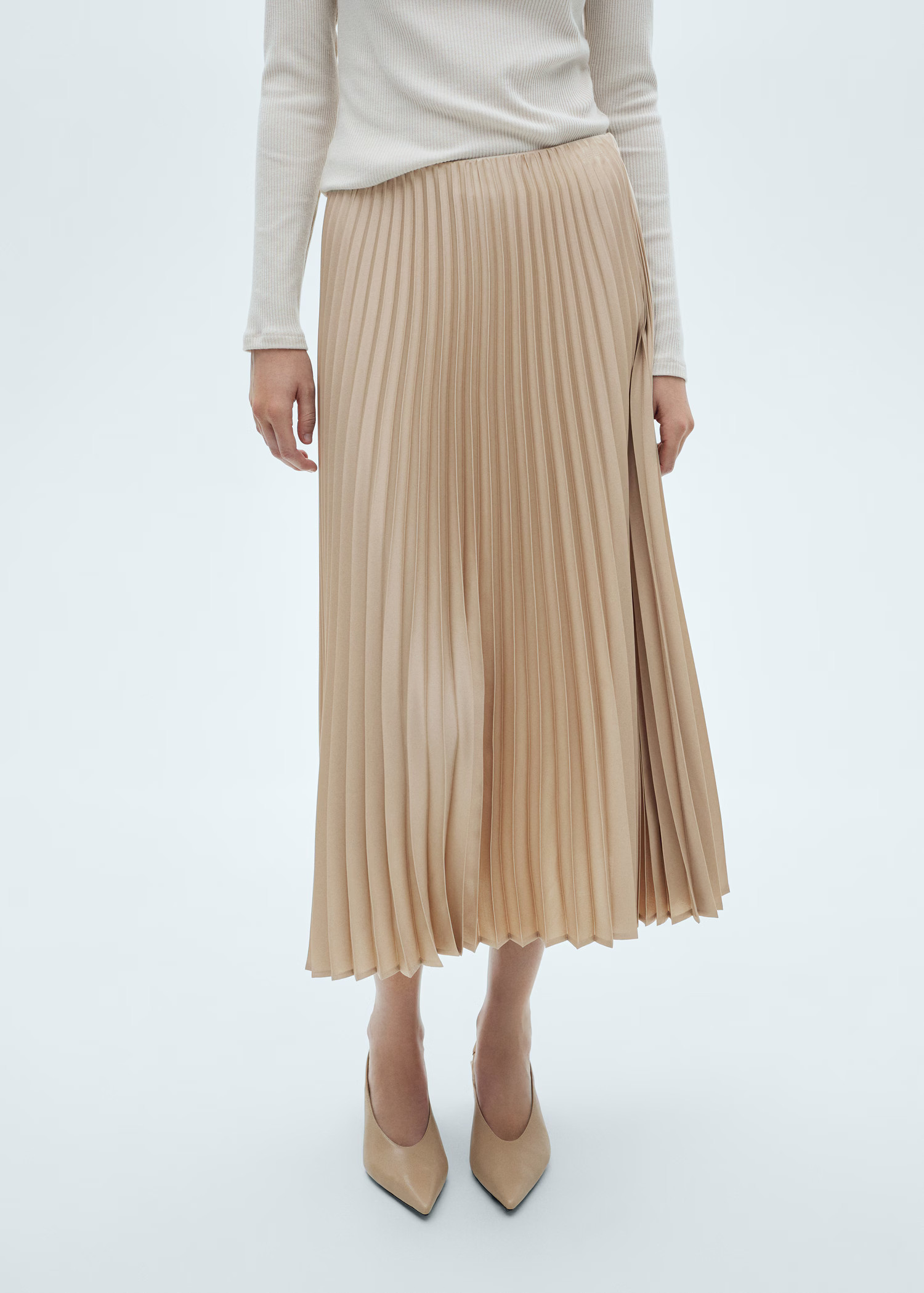 Pleated long skirt | Mango (US/MX/AU)