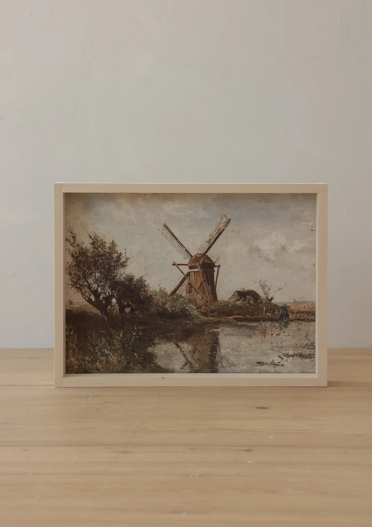 Vintage Dutch Windmill Framed Print | Maison Blonde