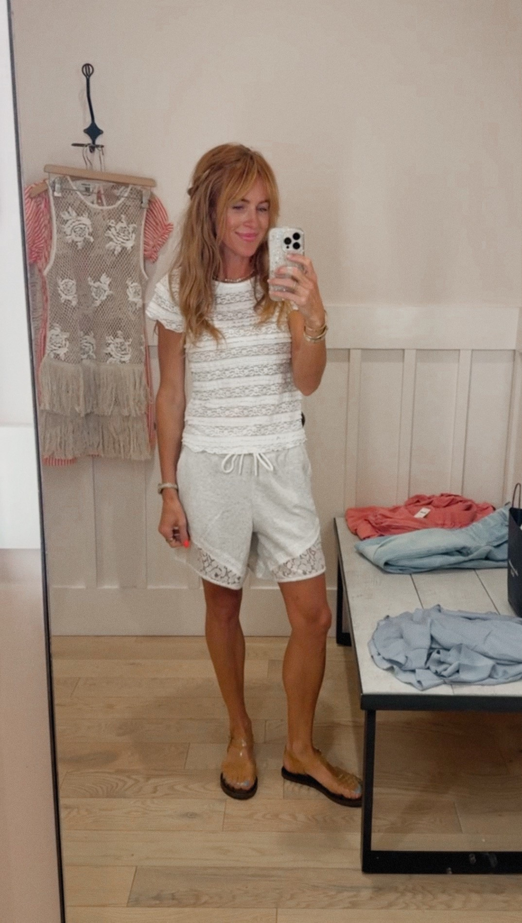 Thought these shorts were so cute! They’re on sale + and extra 50% off right now too. I’m in my true size small in everything. 

@Shopbop @Anthropologie
