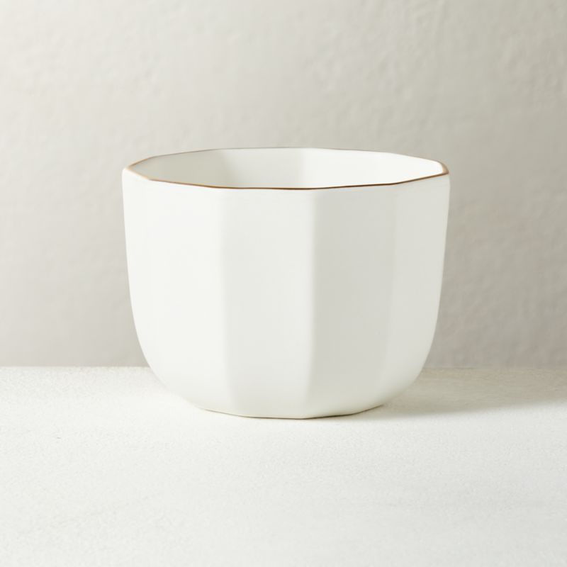 Queenie White Bowl + Reviews | CB2 | CB2