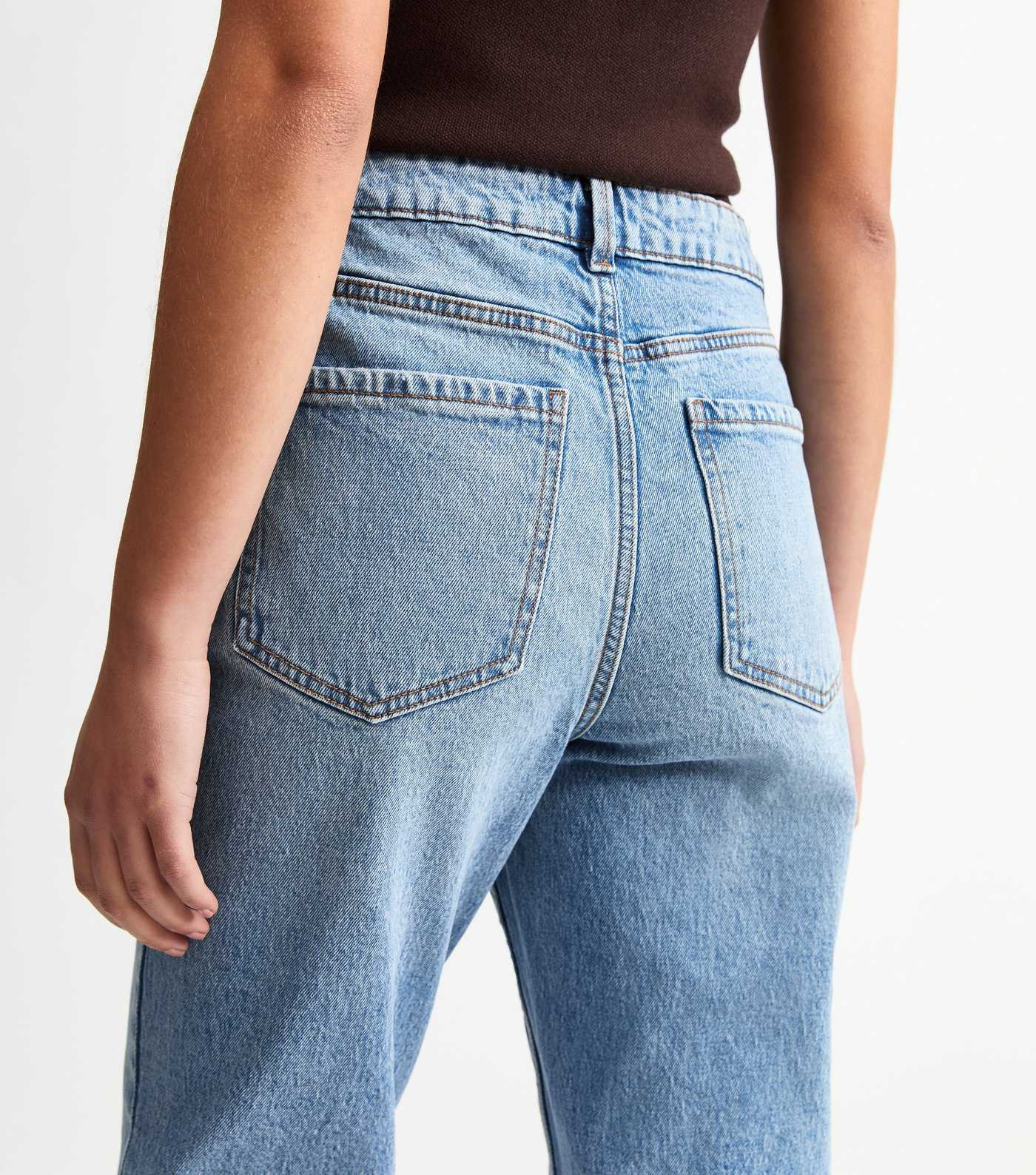 Light Blue Hannah Ankle Grazer Straight Leg Jeans | New Look | New Look (UK)