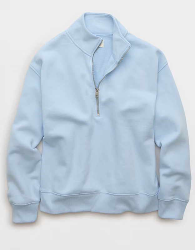 AE Everyday Luxe Quarter-Zip Sweatshirt | American Eagle Outfitters (US & CA)