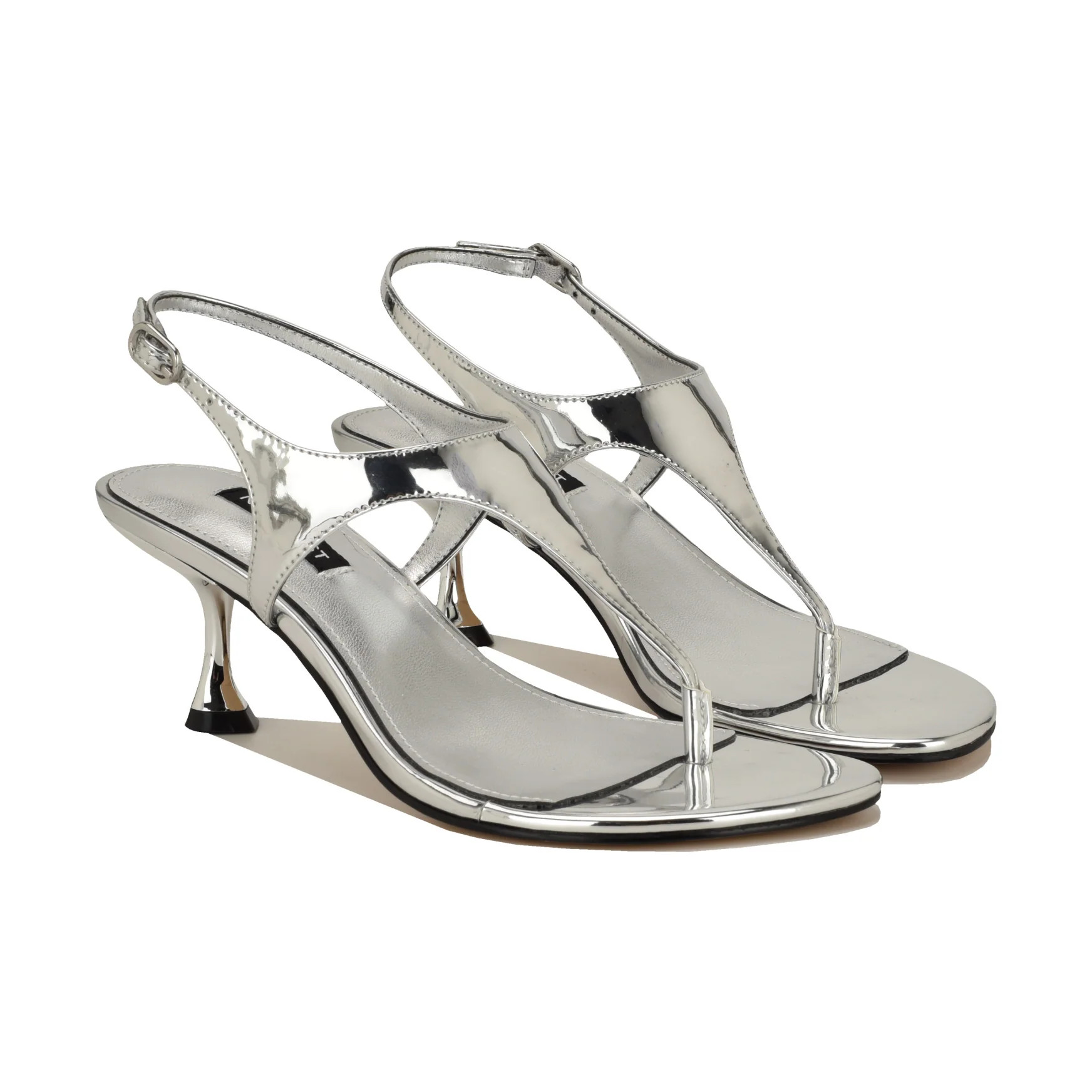 Noir Heeled Thong Sandals | Nine West (US)