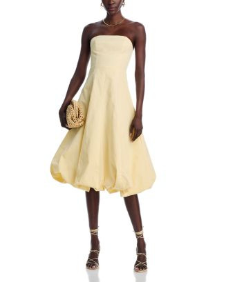 AQUA Strapless Midi Bubble Dress - Exclusive   | Bloomingdale's Women | Bloomingdale's (US)