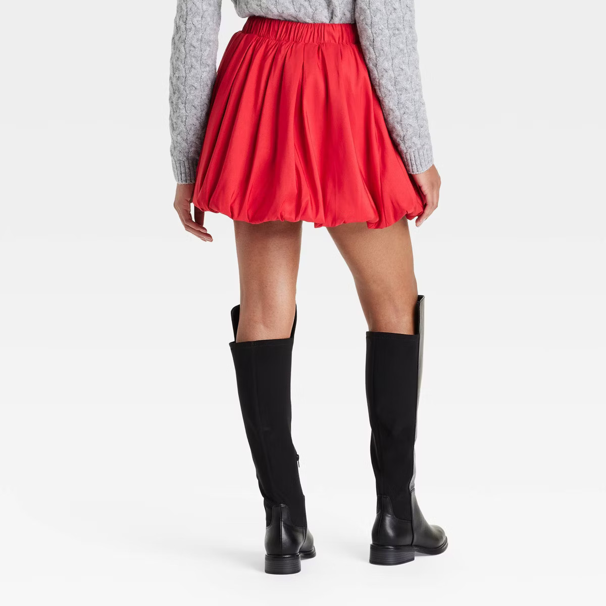 Women's Bubble Hem Mini Skirt - A New Day™ Red XS | Target